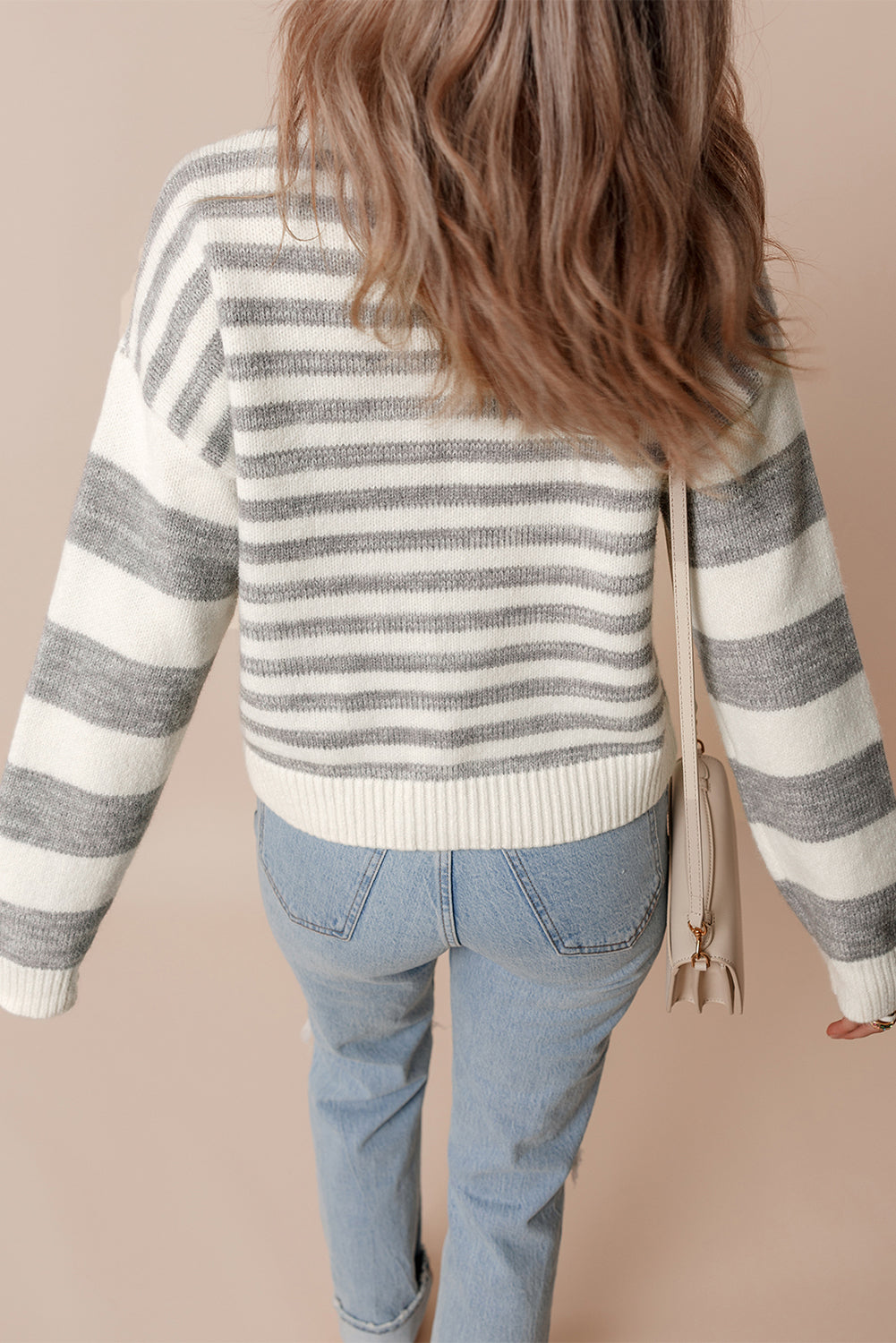 Dylan Stripe Drop Shoulder Sweater