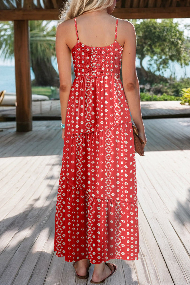 Nevaeh Straps Drawstring Maxi Dress