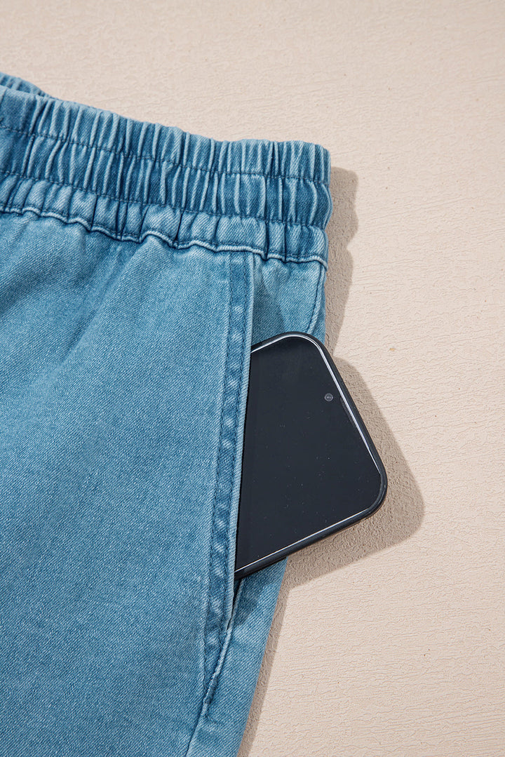 Elle Elastic Waistband Shorts