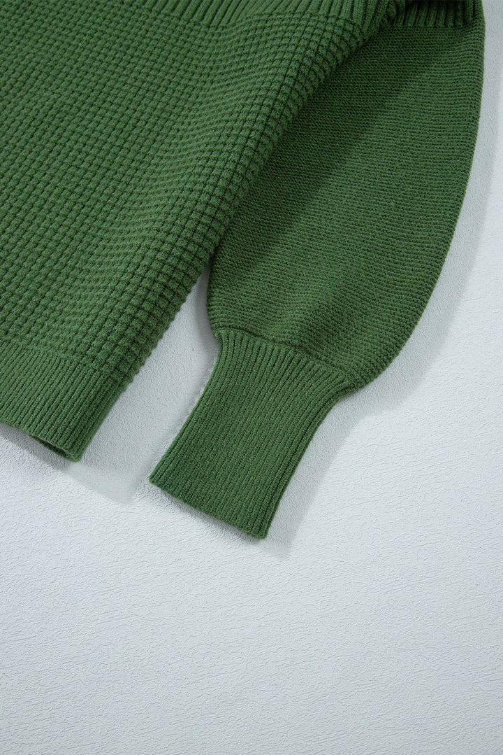 Julietta Mixed Textured Knitted Sweater