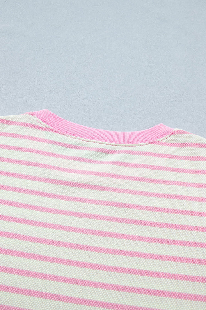 Hope Short Sleeve Patchwork Blouse