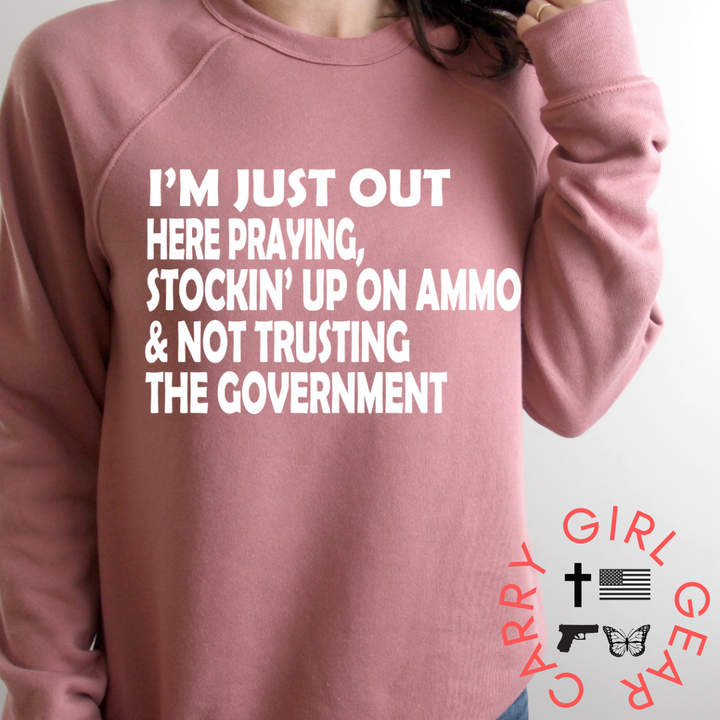 I'M JUST OUT HERE HOODIE & SWEATSHIRT