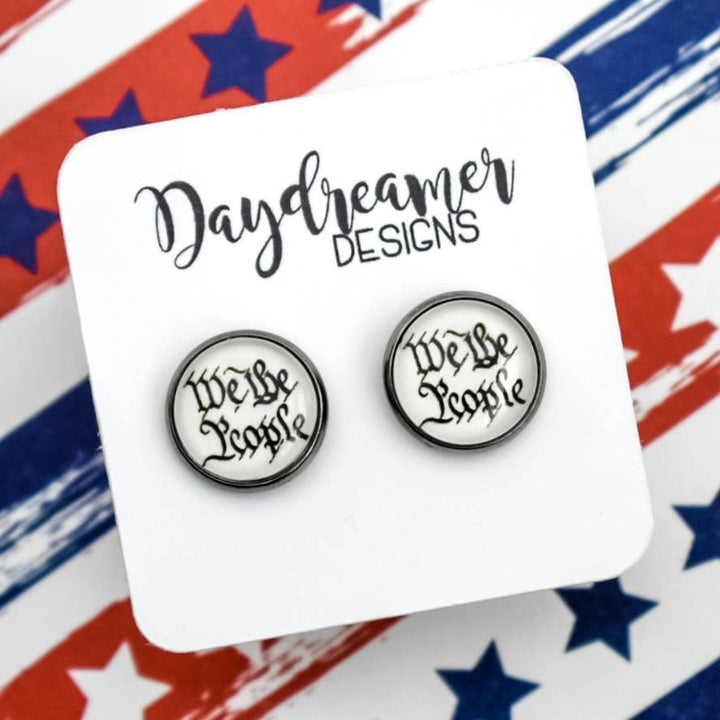 'We The People' Stud Earrings