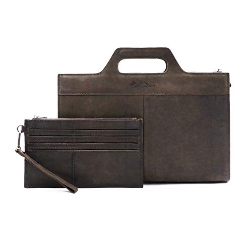 Genuine Leather Laptop Case By Montana West For Concealed Carry