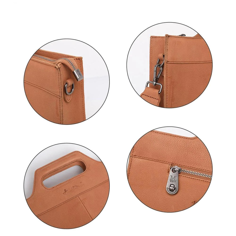 Genuine Leather Laptop Case By Montana West For Concealed Carry