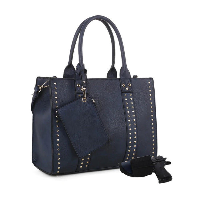 KATE CONCEALED CARRY SATCHEL AT LOVAME BOUTIQUE