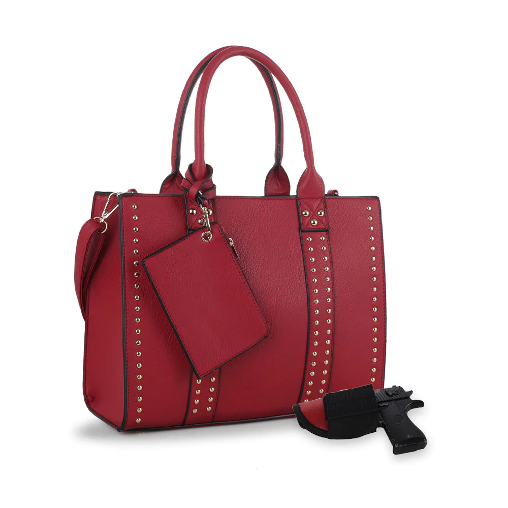 KATE CONCEALED CARRY SATCHEL AT LOVAME BOUTIQUE