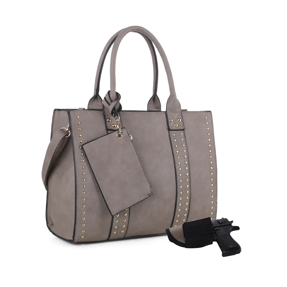 KATE CONCEALED CARRY SATCHEL AT LOVAME BOUTIQUE