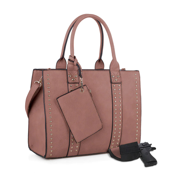 KATE CONCEALED CARRY SATCHEL AT LOVAME BOUTIQUE