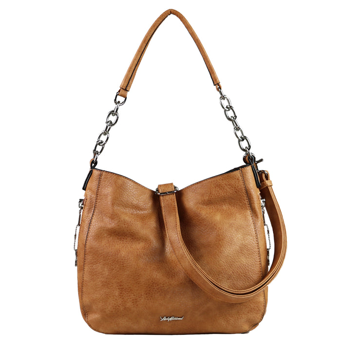 Ashley Chain Hobo - Concealed Carry Cinnamon