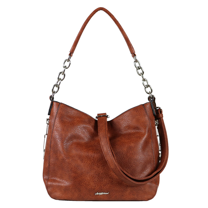 Ashley Chain Hobo - Concealed Carry Mahogany