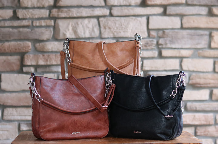 Ashley Chain Hobo - Concealed Carry Mahogany