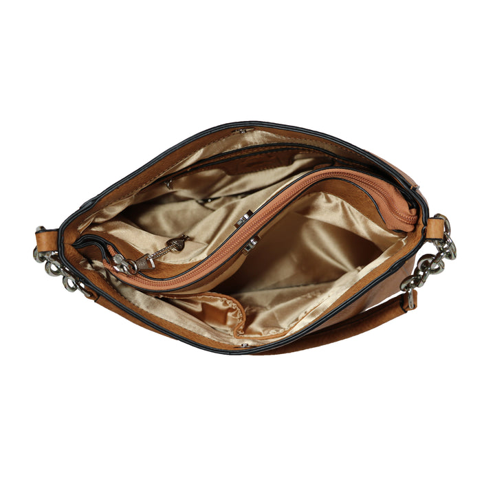 Ashley Chain Hobo - Concealed Carry Cinnamon