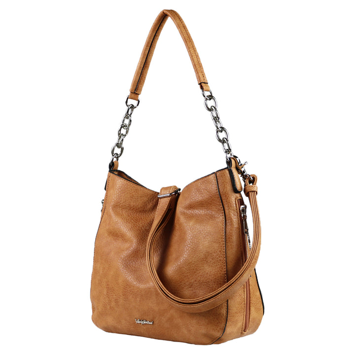 Ashley Chain Hobo - Concealed Carry Cinnamon