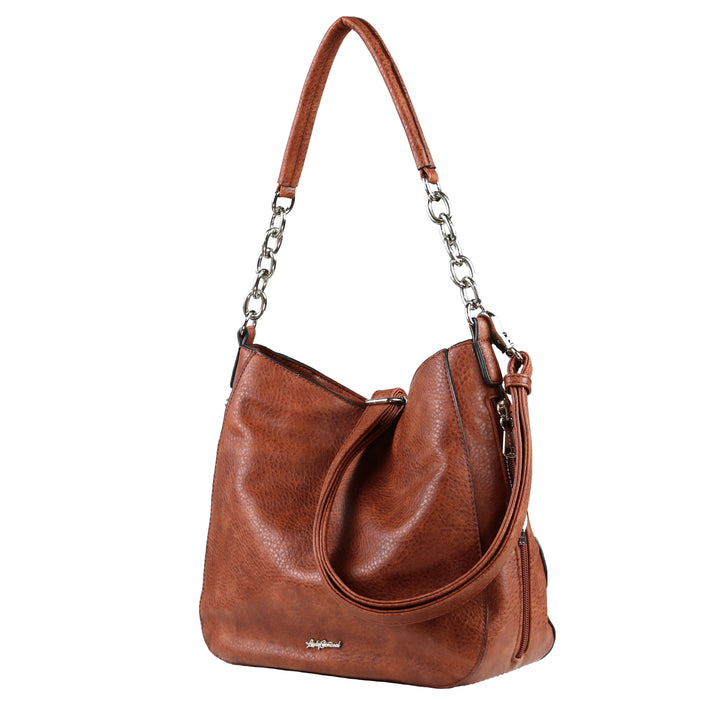 Ashley Chain Hobo - Concealed Carry Mahogany