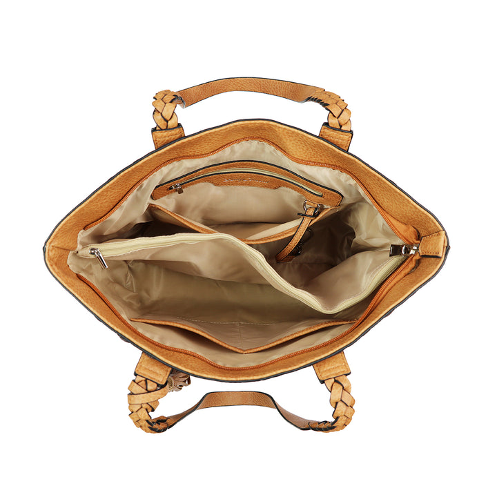 Cora Stitched Tote - Concealed Carry Cinnamon