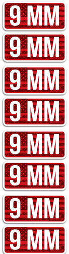 Mtm Ammo Caliber Labels 9mm - 8-pack