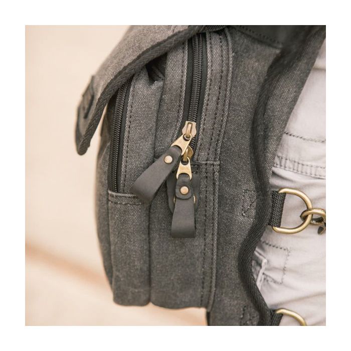 Tactica Multi Carry Thigh Bag Charcoal at LovaMe Boutique.